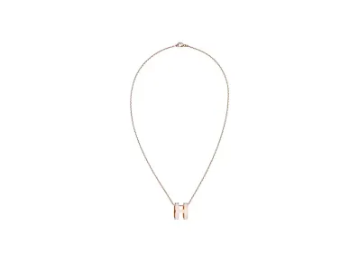 Hermes Pop H Pendant "Rose Gold/Rose Dragee"