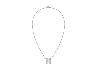 Hermes Pop H Pendent "Marron Glace/Palladium"