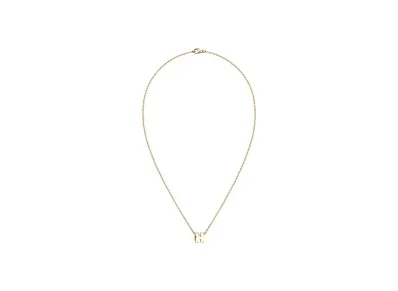 Hermes Mini Pop H Pendant "Gold/Blanc"
