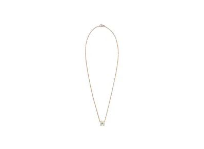 Hermes Mini Pop H Pendant "Rose Gold/Vert Fizz"