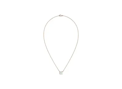 Hermes Mini Pop H Pendant "Rose Gold/Blue Zephyr"