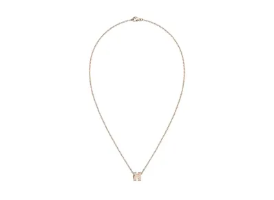 Hermes Mini Pop H Pendant "Marron Glace/Rose Gold"
