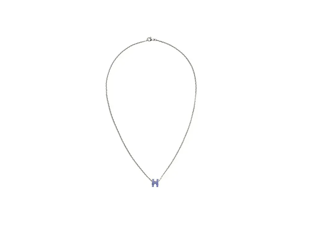 Hermes Mini Pop H Pendant "Palladium/Lilas"