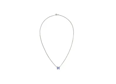 Hermes Mini Pop H Pendant "Palladium/Lilas"