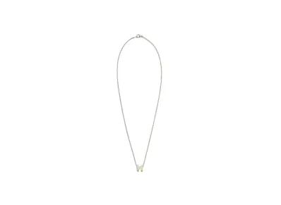 Hermes Mini Pop H Pendant "Palladium/Jaune Soufre Pale"