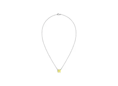 Hermes Mini Pop H Pendant "Palladium/New Lime"