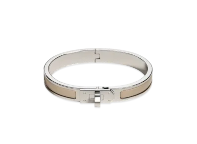 Hermes Mini Clic Kelly Bracelet "Marron Glace/Palladium"