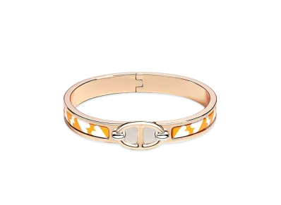 Hermes Mini Clic Chaine D'ancre Funny Ice Cream Bracelet "Dragee/Pink Gold"