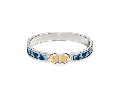 Hermes Mini Clic Chaine D'ancre Maillon Bracelet "Ecume/Palladium"