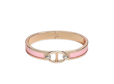 Hermes Mini Clic Chaine D'ancre Bracelet "Rose Fever/Pink Gold"