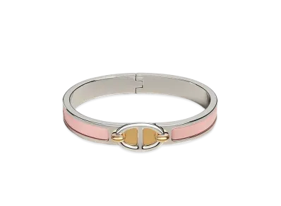 Hermes Mini Clic Chaine D'ancre Bracelet "Rose Candeur/Palladium"