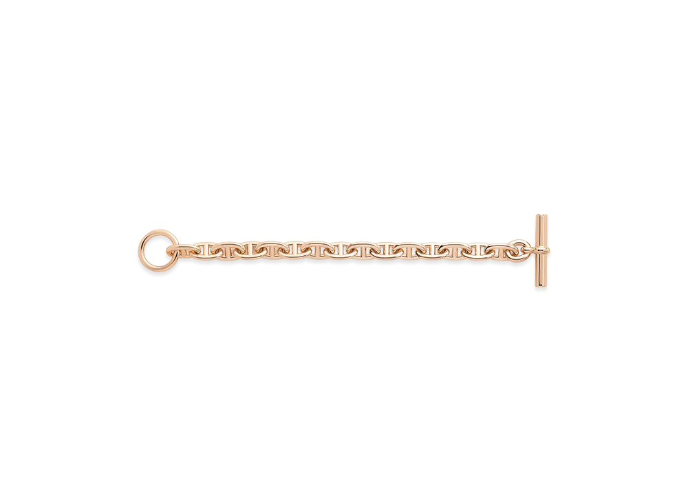Hermes Chaine D'ancre MM K18 Bracelet "Rose Gold"