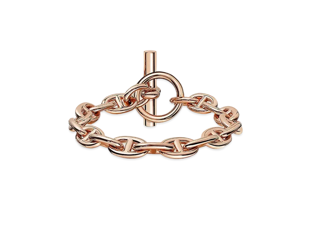 Hermes Chaine D'ancre 18K Bracelet Small Model "Rose Gold"