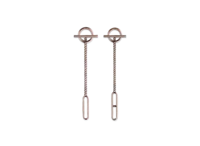 Hermes Echappee Asymmetric Earring "Rose Gold"