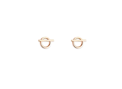 Hermes Echappee Earring Small Model "Rose Gold"