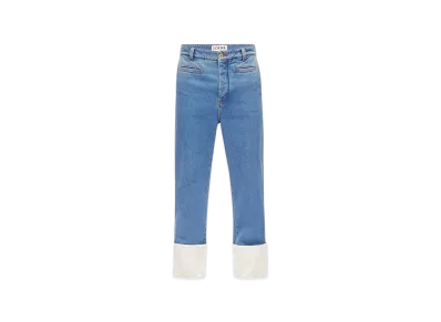 LOEWE Fisherman Stonewash Jeans in Cotton "Blue"