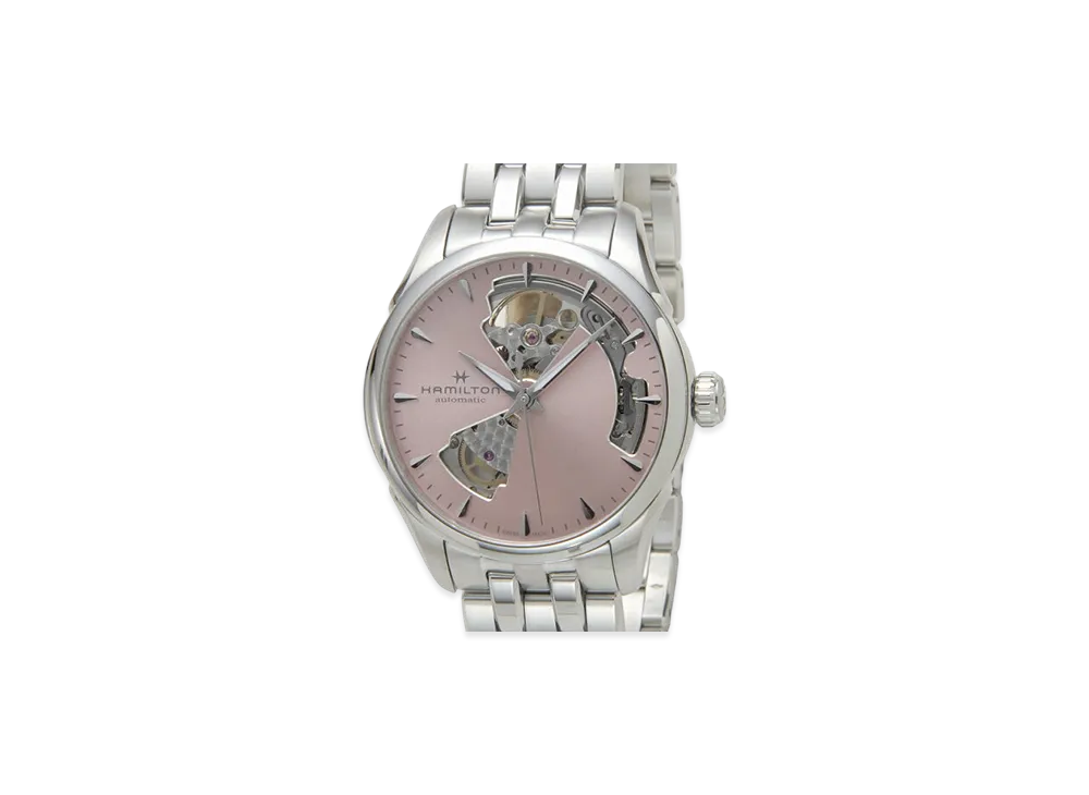 Hamilton Jazzmaster Open Heart Auto "Stainless Steel/Pink"