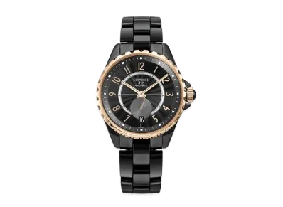 CHANEL J12-365 Ceramic/Pink Gold "Black"