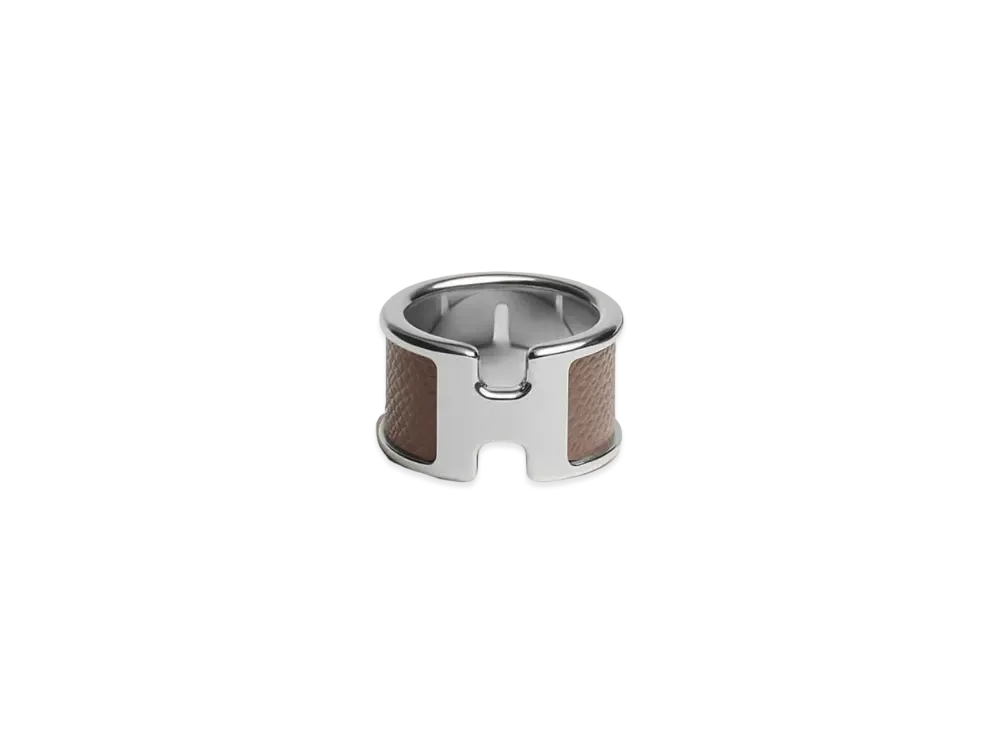 Hermes Olympe Ring Large Model "Etoupe/Palladium"