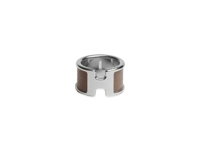 Hermes Olympe Ring Large Model "Etoupe/Palladium"
