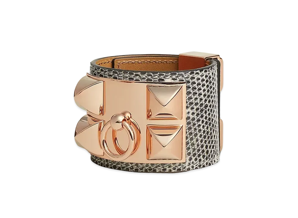Hermes Collier de Chien Bracelet "Ombres/Pink Gold"