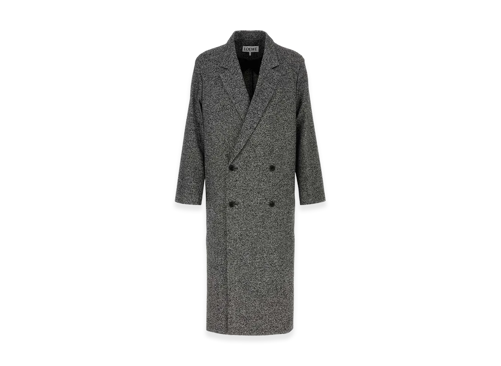 LOEWE Two-Tone Wool Blend Coat "Multicoloured"