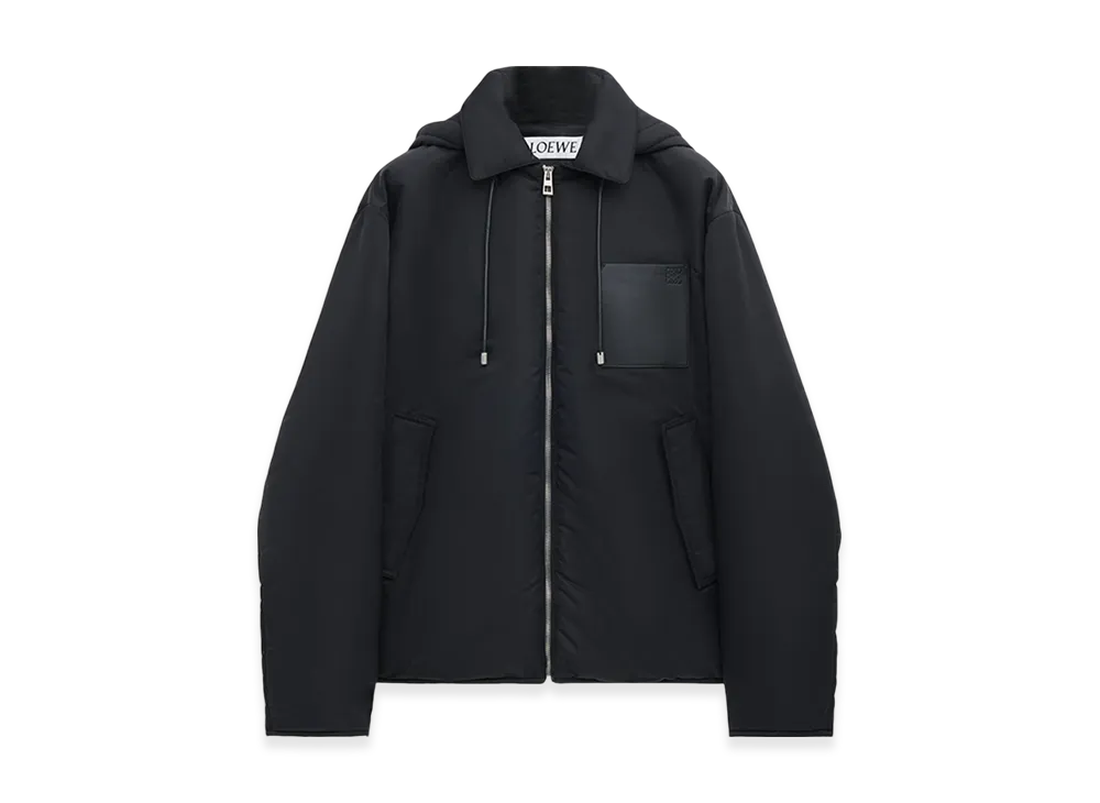 LOEWE Hooded Jacket in Nylon "Black"