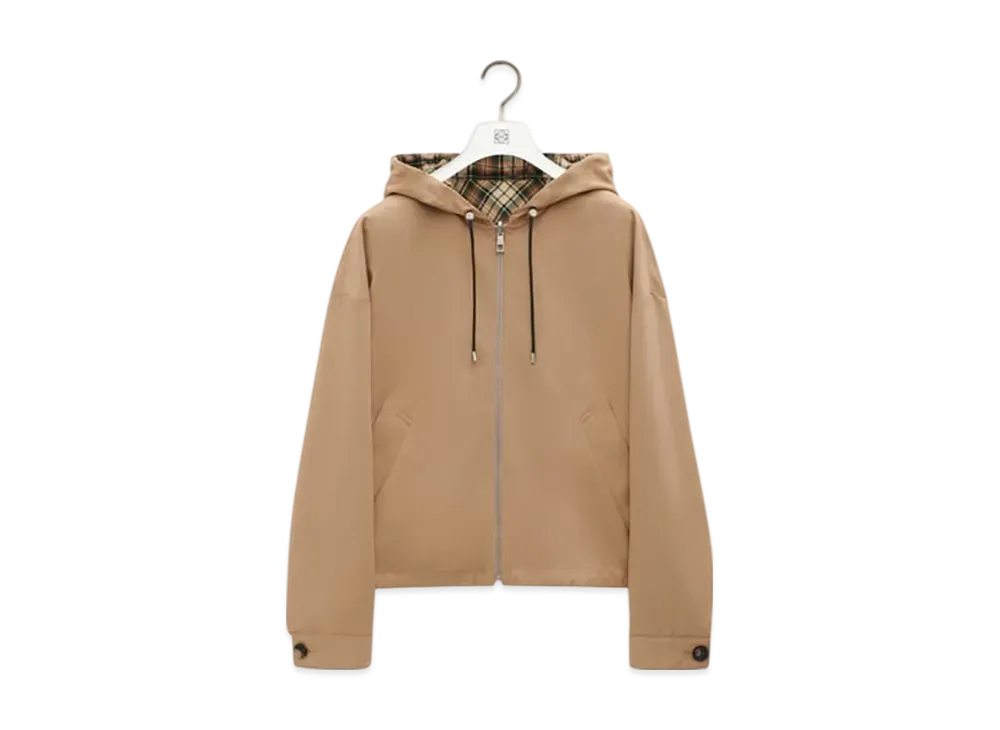 LOEWE Men's Reversible Jacket in Cotton and Silk "Beige"