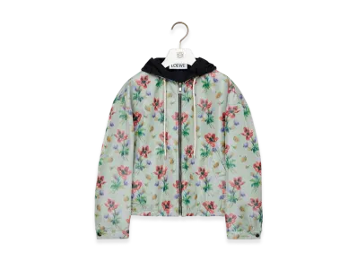 LOEWE Hooded Jacket "Green/Red"