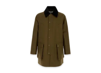 LOEWE Khaki Cotton Overcoat "Green"
