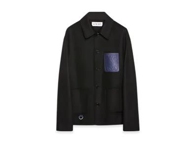 LOEWE Workwear Jacket in Wool and Cashmere "Black"