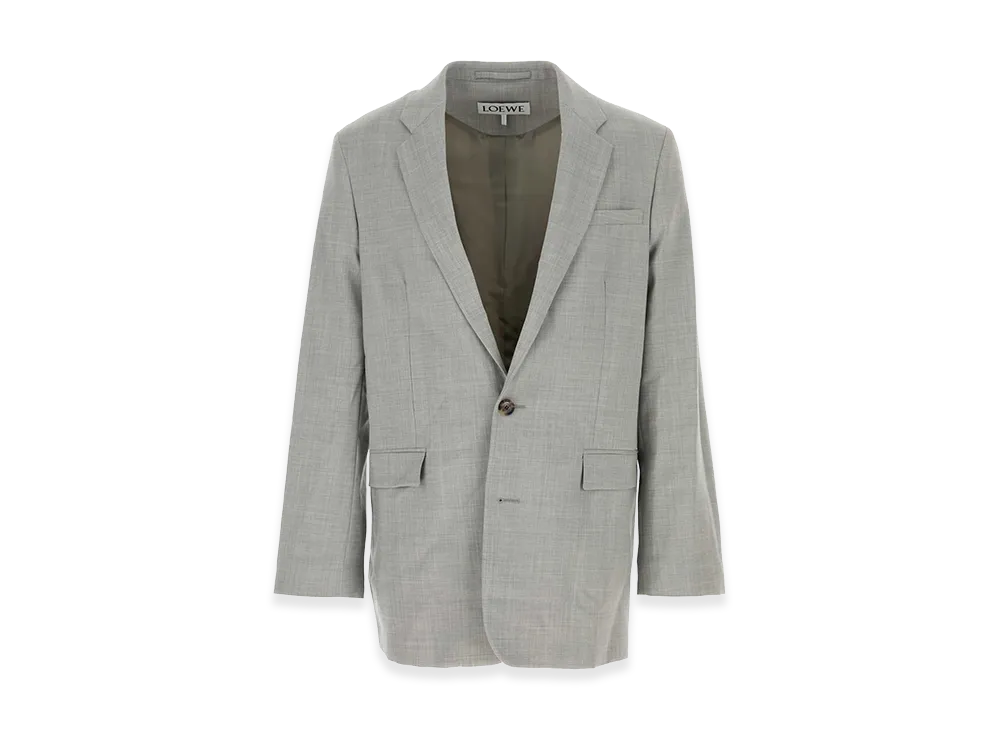LOEWE Grey Wool Blazer "Grey"