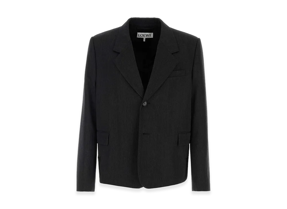 LOEWE Charcoal Wool Blazer "Grey"