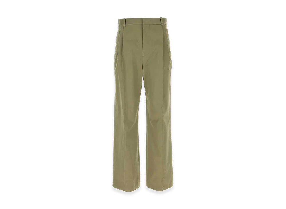 LOEWE Army Green Cotton Pant "Green"