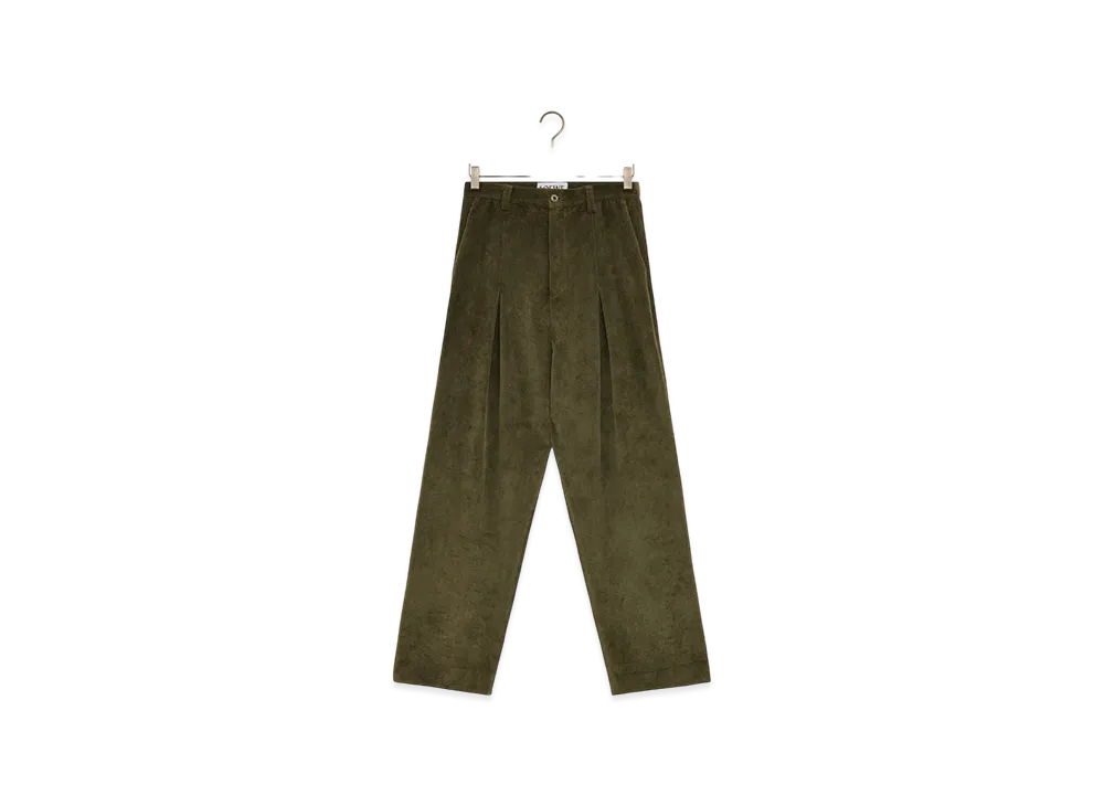 LOEWE Low-Crotch Trousers "Khaki Green"