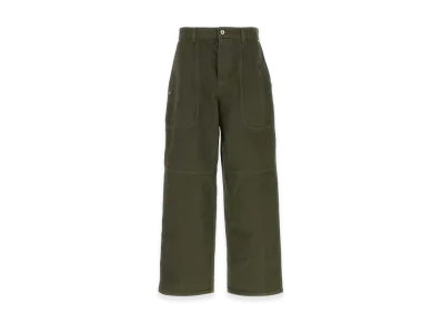 LOEWE Khaki Cotton Cargo Pants "Green"