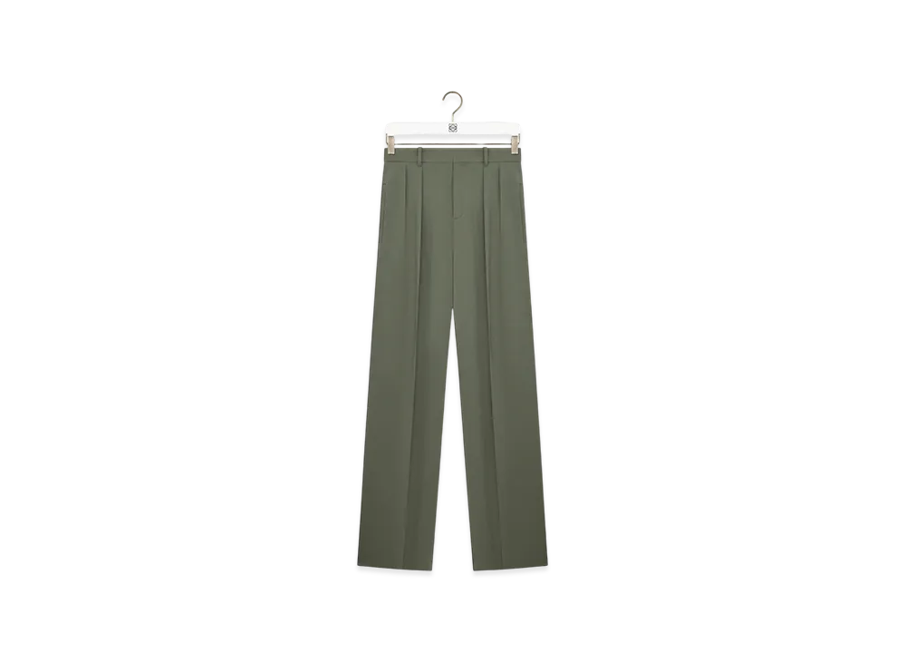 LOEWE Trousers "Khaki Green"