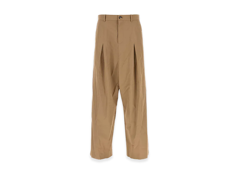 LOEWE Camel Cotton Wide-Leg Pant "Camel"