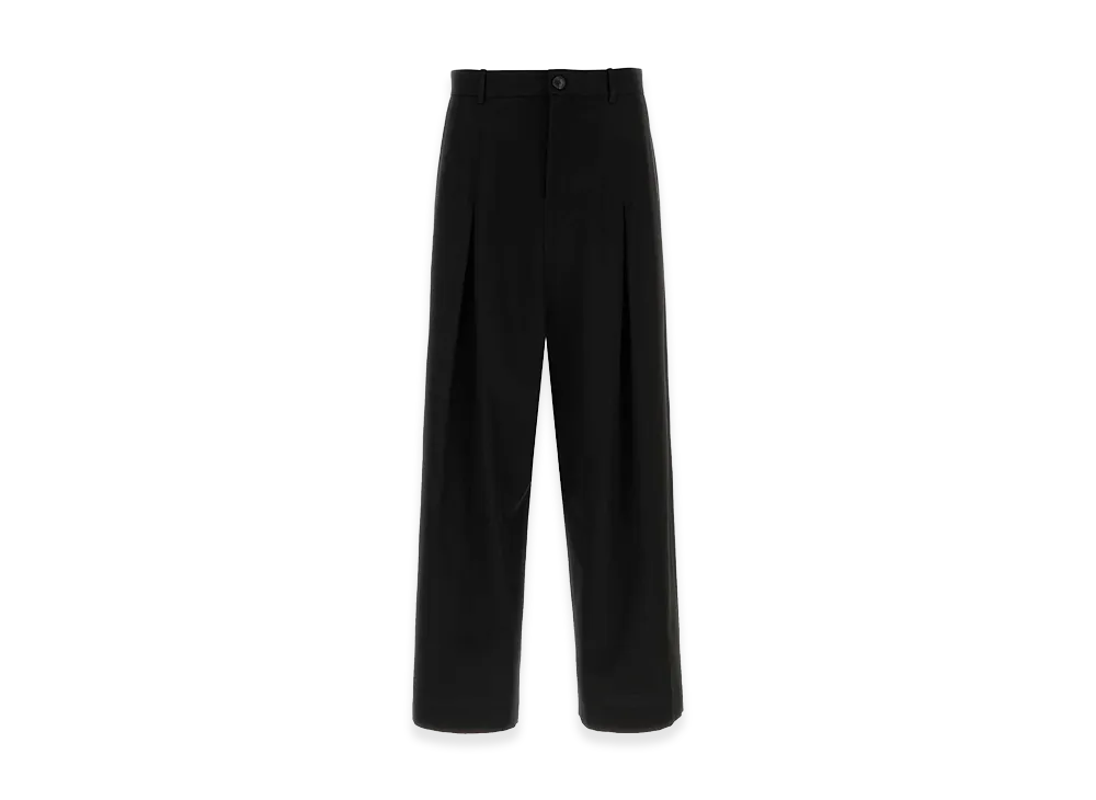 LOEWE Black Cotton Wide-Leg Pant "Black"