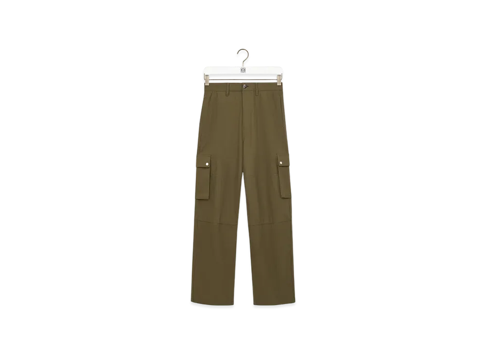 LOEWE Cargo Trousers "Khaki Green"