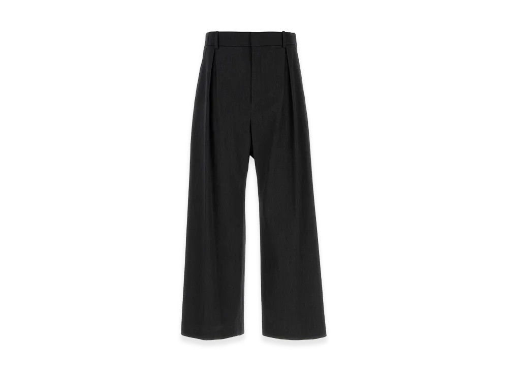 LOEWE Charcoal Wool Wide-Leg Pants "Grey"