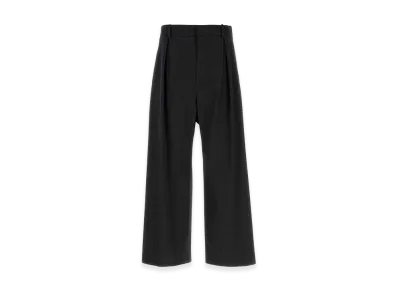 LOEWE Charcoal Wool Wide-Leg Pants "Grey"