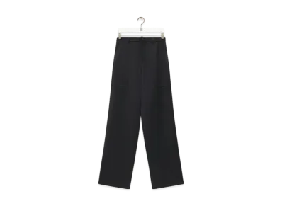 LOEWE Men's Cargo Trousers in Wool "Black"
