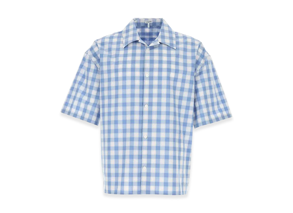 LOEWE Embroidered Cotton Shirt "Checked"