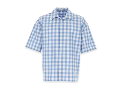 LOEWE Embroidered Cotton Shirt "Checked"