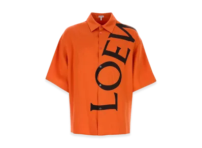 LOEWE Orange Silk Shirt "Orange"