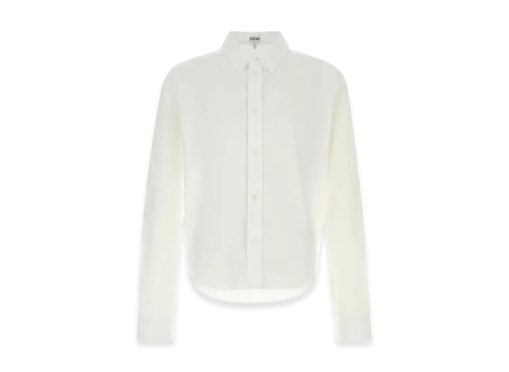 LOEWE White Poplin Shirt "White"