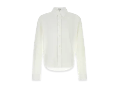LOEWE White Poplin Shirt "White"