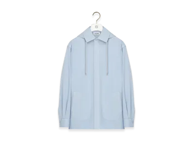 LOEWE Hooded Overshirt "Light Blue"