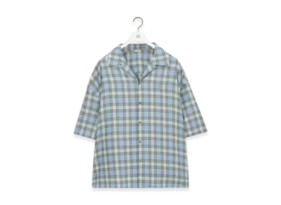 LOEWE Short-Sleeve Shirt "Light Blue/White"